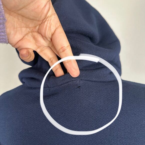 Cotton Citizen Jacket Mens Small Navy Blue Quarter Zip Hooded Side Zippers - Picture 9 of 14